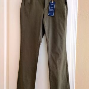 Grey green tummy slimming straight leg Jean